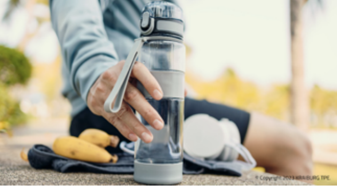 凱柏膠寶食（shí）品（pǐn）級彈性體 (TPE) 升級水瓶（píng）設計